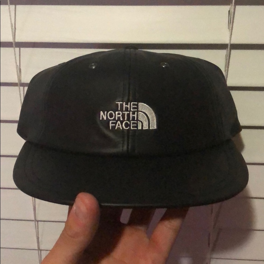 Leather Supreme North Face Hat